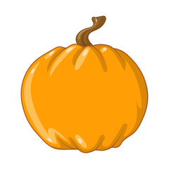 halloween pumpkin on white background