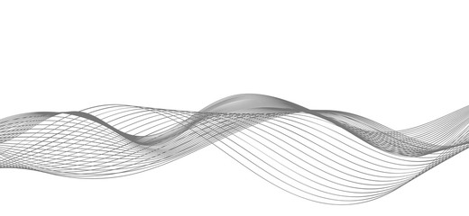 Wave Lines Pattern Abstract Background. Vector