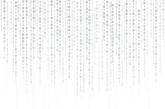 Abstract Technology Background. binary data and streaming binary code background. vector illustration EPS10