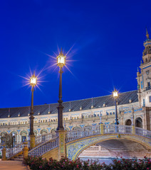 Fototapeta premium Plaza de Espana square in Seville, Spain.