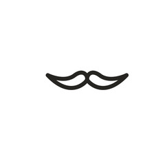 mustache icon vector