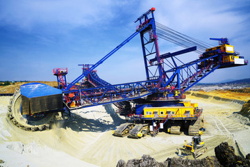 Mining bucket wheel excavator      