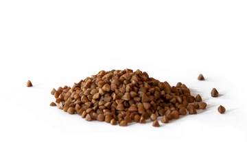 buckwheat isolated on white