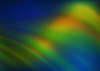 Dark Blue, Yellow vector abstract blurred pattern. Creative illustration in halftone style with gradient. A completely new design for your business.