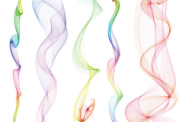 Courbe de couleur façon fumée de bougie.