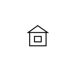 country house icon vector
