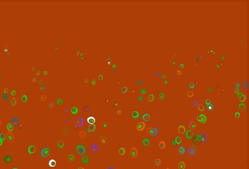 Light Multicolor, Rainbow vector pattern with spheres.