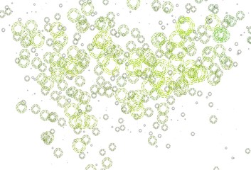 Light Green vector backdrop with dots.