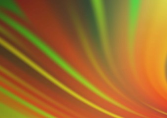 Light Green, Red vector blurred bright template. Modern geometrical abstract illustration with gradient. The elegant pattern for brand book.