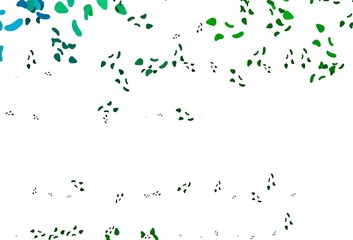 Fototapeta premium Light Blue, Green vector pattern with chaotic shapes.