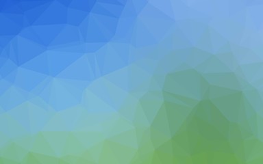 Obraz premium Light Blue, Green vector low poly layout. Colorful abstract illustration with gradient. Template for a cell phone background.