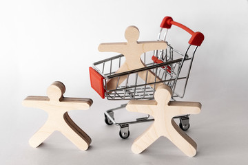 A shopping cart concept to buy everything online