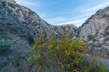 Steep landscape in Los Picachos in Spain