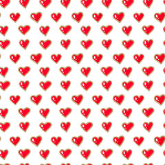 hand-drawn seamless pattern of bright objects