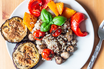 Roasted Vegetables and Quinoa