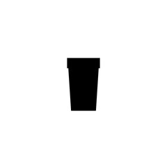 plastics cup icon vector