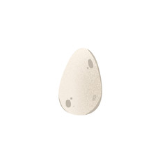 Shell oval white to gray spots egg. Print for stickers, cards, invitations, banners, posters, menus, cafes, kitchen, wrapping paper, stationery, textiles.