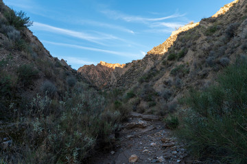 Steep landscape in Los Picachos in Spain