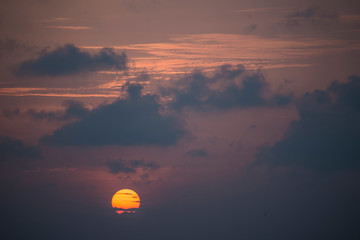 sunset in the clouds