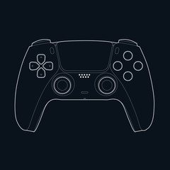Vector illustration of game console joystick © figioto