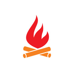 Fire related icon on background for graphic and web design. Creative illustration concept symbol for web or mobile app