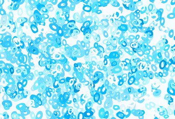 Light BLUE vector template with circles.