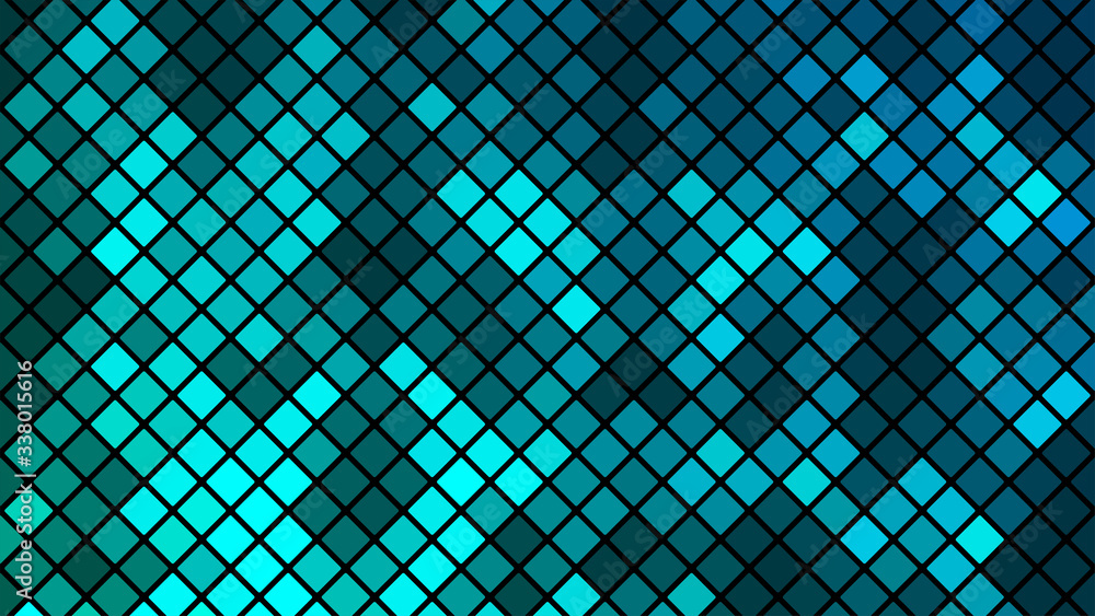 Poster Abstract background with modern colorful vector mosaic design. Colorful gradient mosaic backdrop. Modern geometric texture. Abstract digital technology design. Beautiful vector pattern.