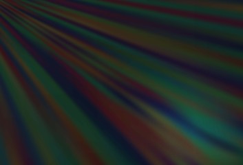 Fototapeta premium Dark Black vector backdrop with long lines.