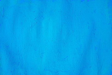 A beautiful Turquoise paint texture on wall, background - Image. Color paint strokes.