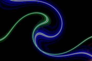 Blaue und grüne Linie