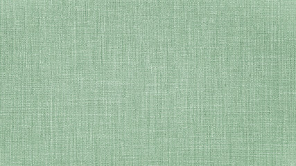 Mint green natural cotton linen textile texture background