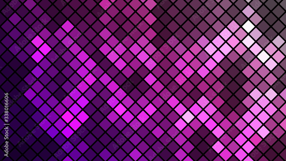 Poster Abstract background with modern colorful vector mosaic design. Colorful gradient mosaic backdrop. Modern geometric texture. Abstract digital technology design. Beautiful vector pattern.