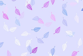 Light Pink, Blue vector doodle pattern.