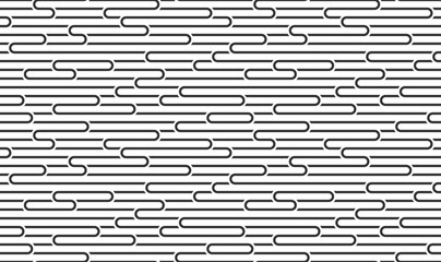 Linear seamless background with twisted lines, vector abstract geometric pattern, stripy weaving, optical maze, web network.
