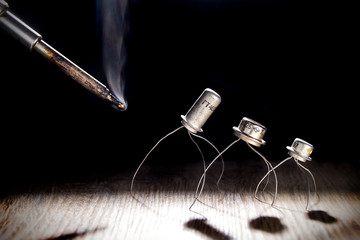 War of the worlds, soldering iron against transistors