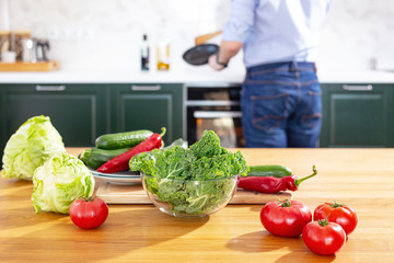 male potency. Fresh kale cabbage as a source of vitamins and minerals for potency.