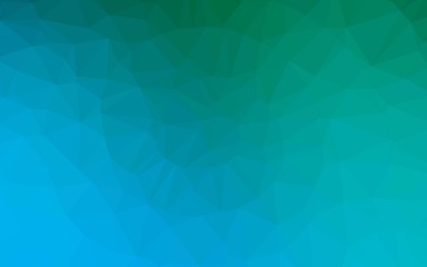 Light Blue, Green vector polygonal background. A vague abstract illustration with gradient. Completely new template for your business design.