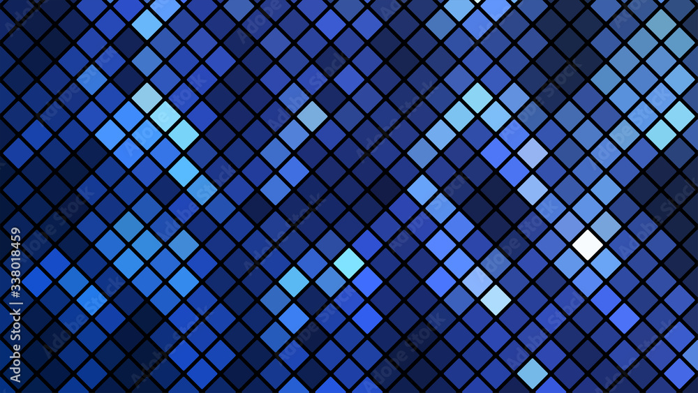 Poster Abstract background with modern colorful vector mosaic design. Colorful gradient mosaic backdrop. Modern geometric texture. Abstract digital technology design. Beautiful vector pattern.