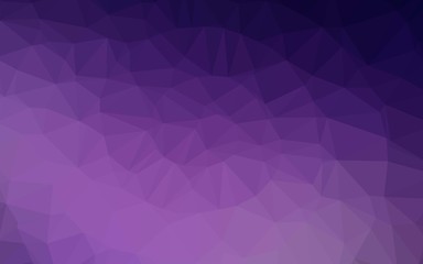 Obraz premium Dark Purple vector polygon abstract backdrop. Geometric illustration in Origami style with gradient. Completely new template for your business design.