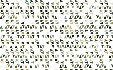 Light Green, Yellow vector layout with lines, triangles. Decorative design in abstract style with triangles. Pattern can be used for websites.