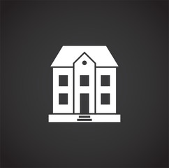 Estate related icon on background for graphic and web design. Creative illustration concept symbol for web or mobile app