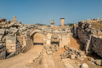 Fototapeta na wymiar The old ruins of Xanthos, Turkey