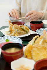 天ぷら定食　和食
