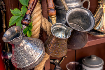 Antique turkish coffee pots