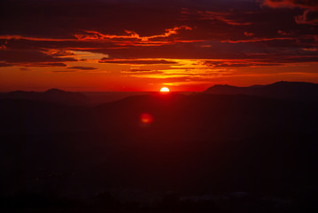 sunset views from the top of the mountain