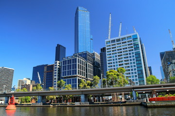 Naklejka premium The city of Melbourne, Australia