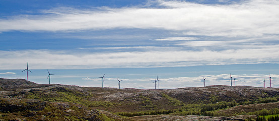 Windpark auf der Insel  Ytre-Vikna