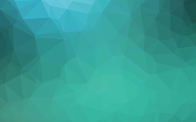 Light BLUE vector triangle mosaic texture. A sample with polygonal shapes. Elegant pattern for a brand book.