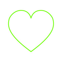 Diseño de corazón verde