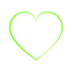 Diseño de corazón verde